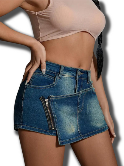 Vintage Denim Skort